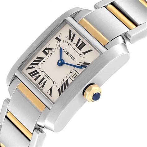 cartier french tank watch bicolore|cartier ladies watches tank francaise.